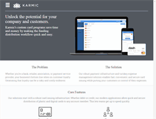 Tablet Screenshot of karmiclabs.com